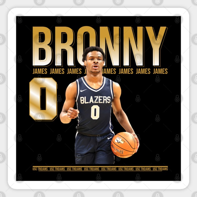 Bronny james Sticker by Aloenalone